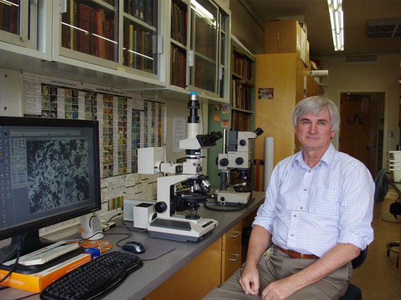 David Killick at the lab
